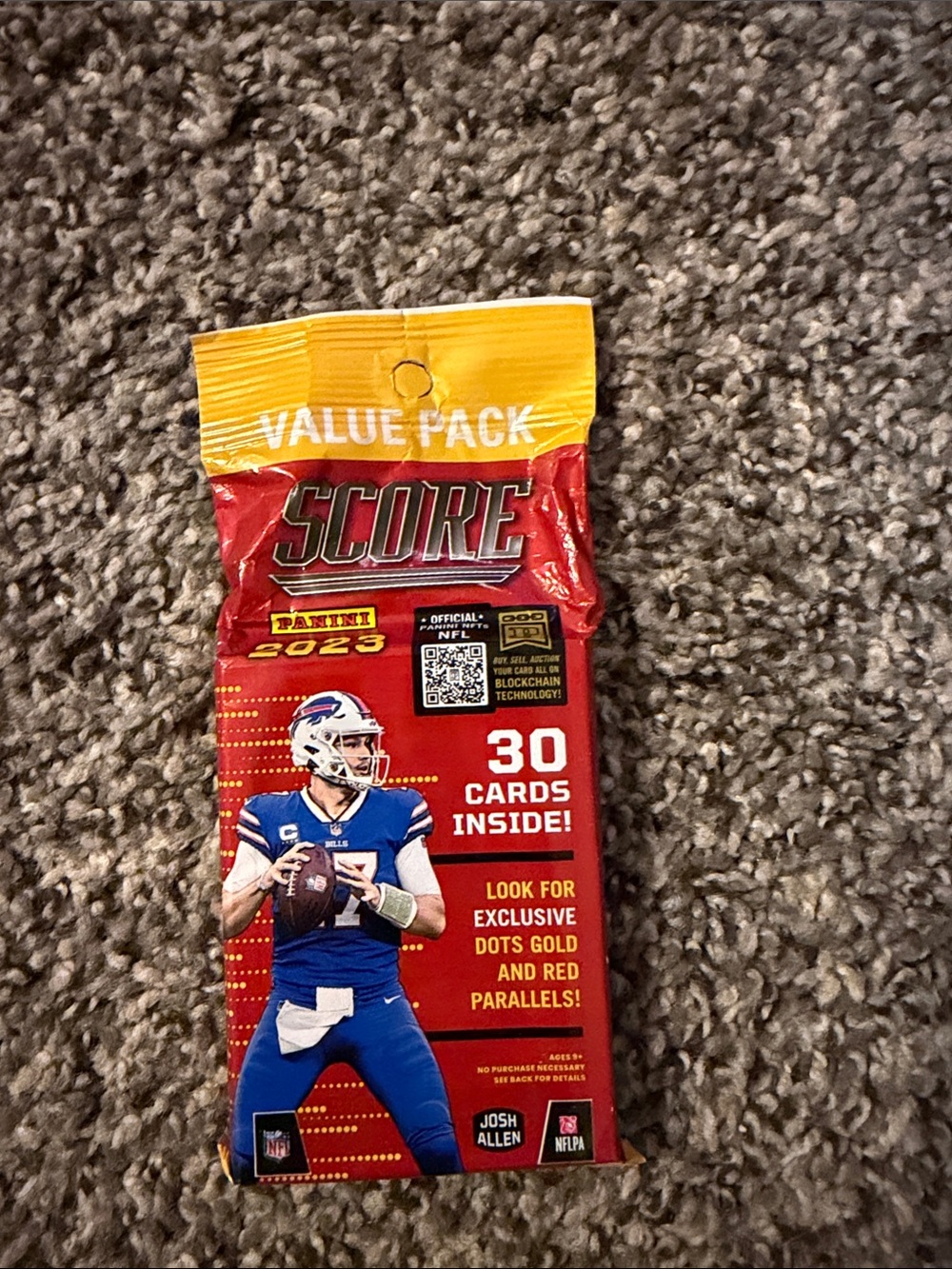 Panini Score 2023 Value Pack - Red and Yellow Football Pack